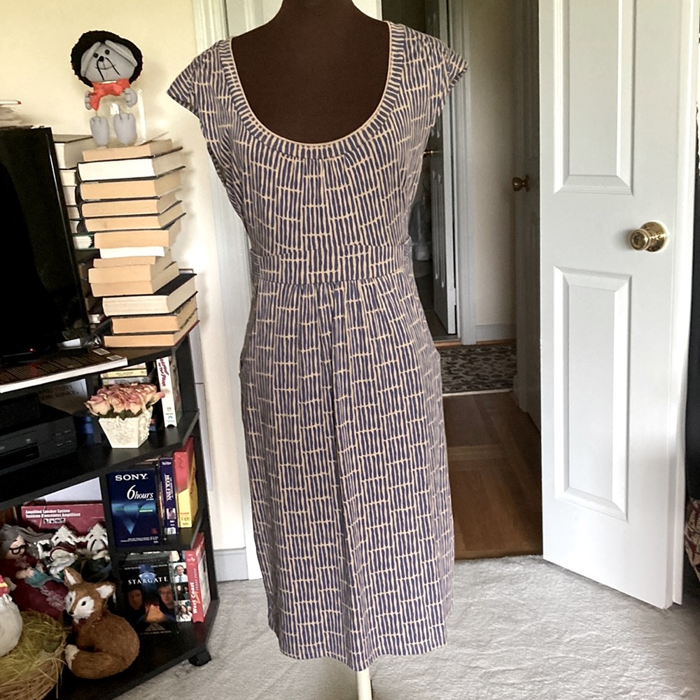 Cotton jersey knit sleeveless dress
